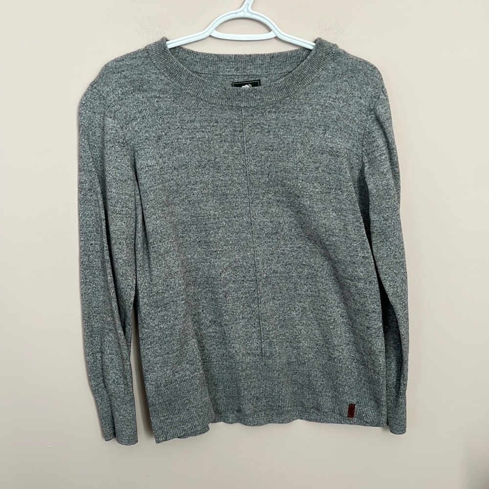 ROOTS l Long Sleeve Gray Sweater Top